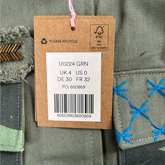 NWT Boden Islington Camo Jacket Size 0 XS - Picture 11 of 15